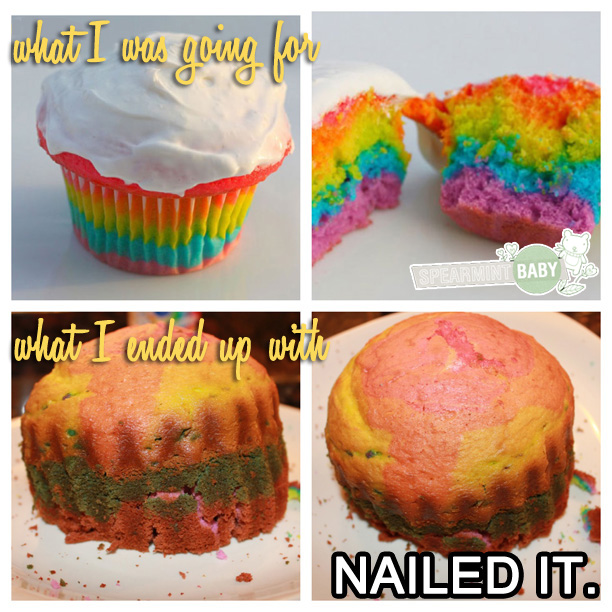 Rainbow Cake Fail @ohbotherblog