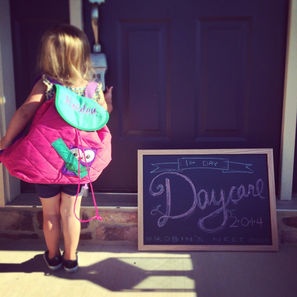 first day of&nbsp;daycare