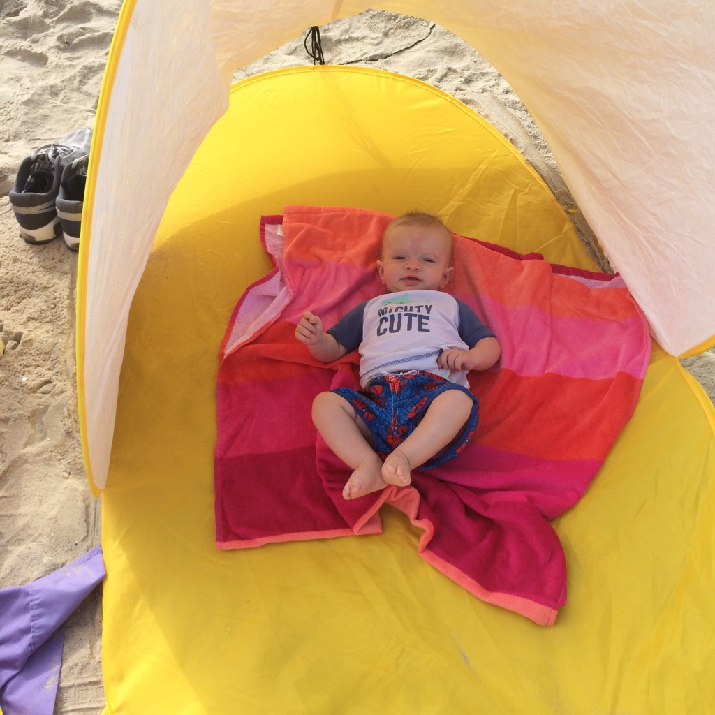 Beach trip with baby and toddler @ohbotherblog