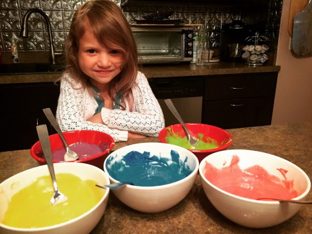 Make a Rainbow Layer Cake @ohbotherblog
