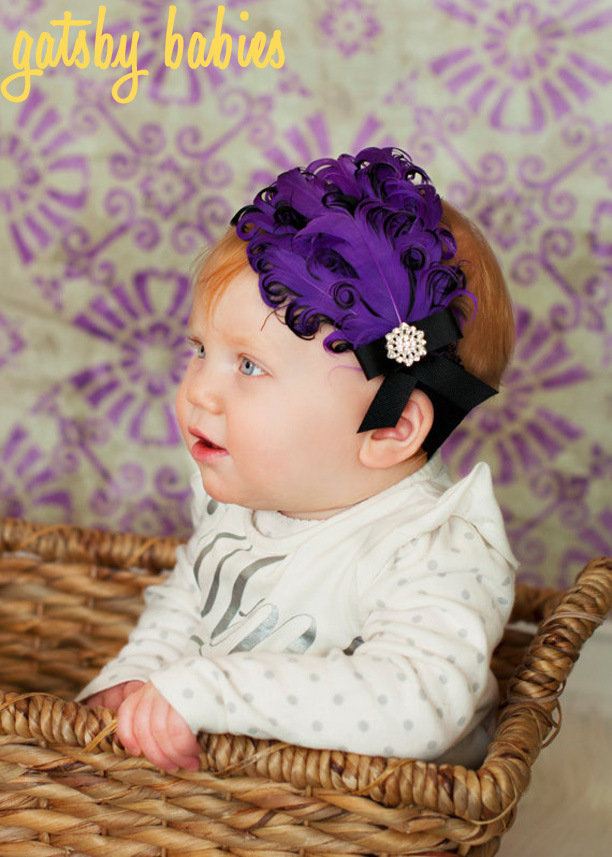 Baby Flapper Headband from ALittleLadyBowtique @ohbotherblog