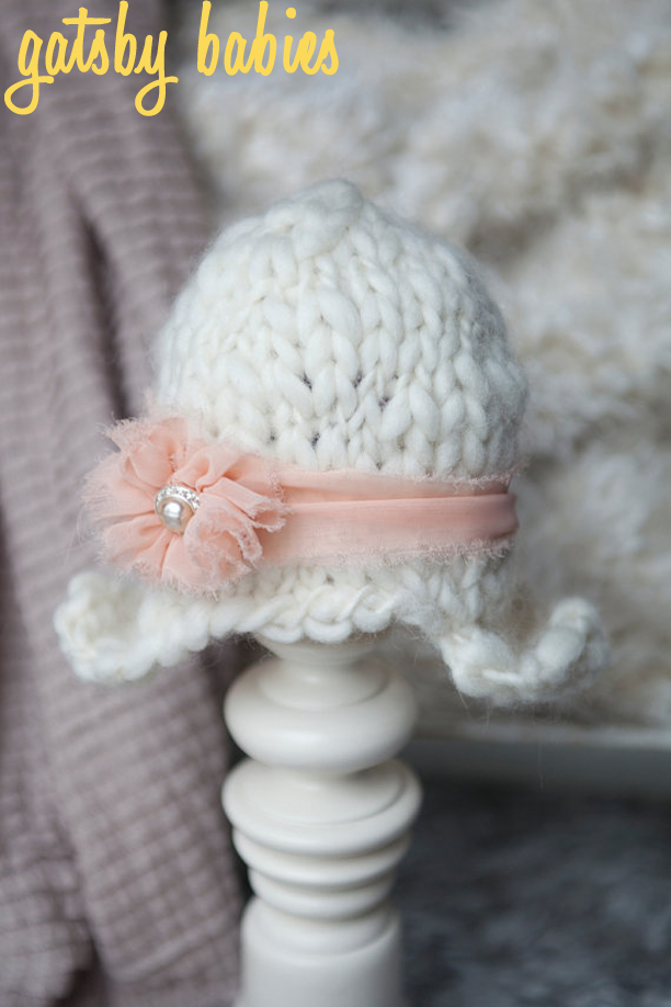 Handspun Yarn Baby Flapper Hat from Pup and Frank @ohbotherblog