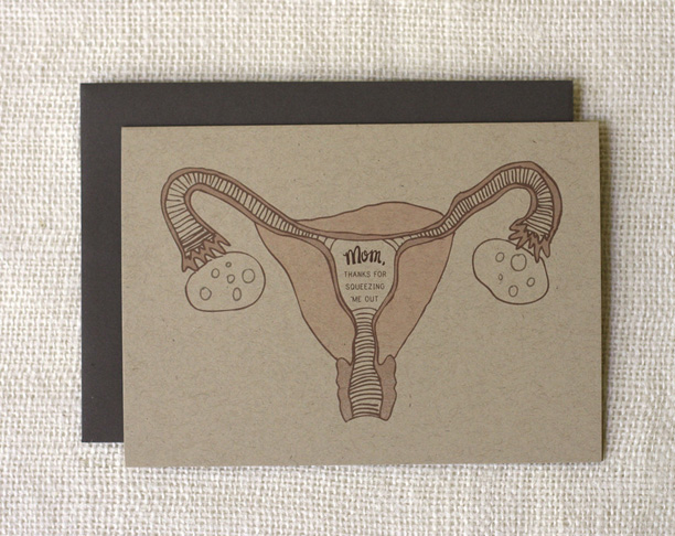 Mom, Thanks for Squeezing Me Out Card @ohbotherblog