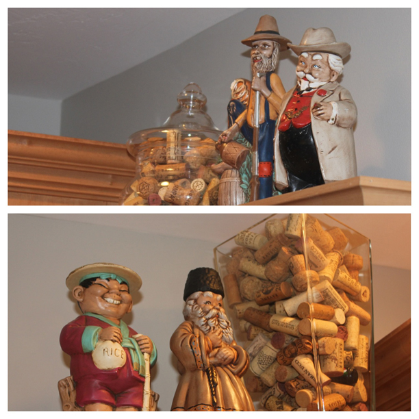 Liquor decanters and wine corks @ohbotherblog