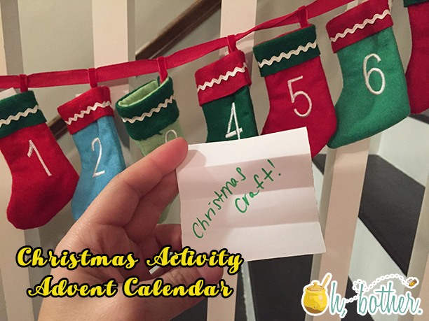 Christmas Activity Advent Calendar @ohbotherblog