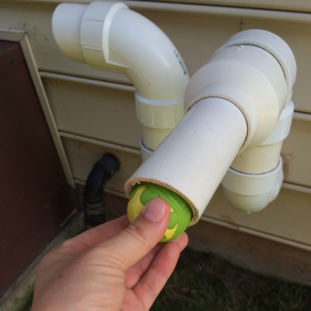 Toddler puts ball in AC exhaust pipe @ohbotherblog