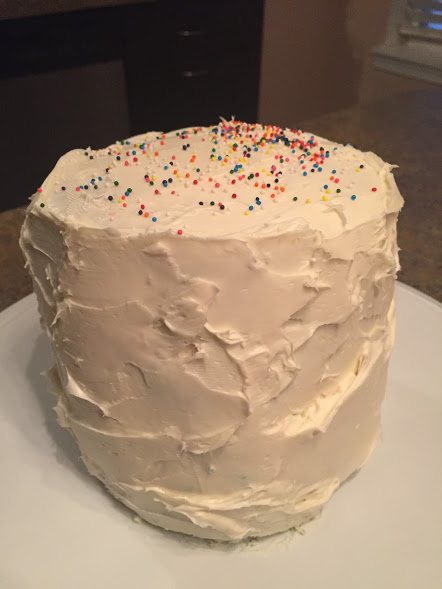 Make a Rainbow Layer Cake @ohbotherblog